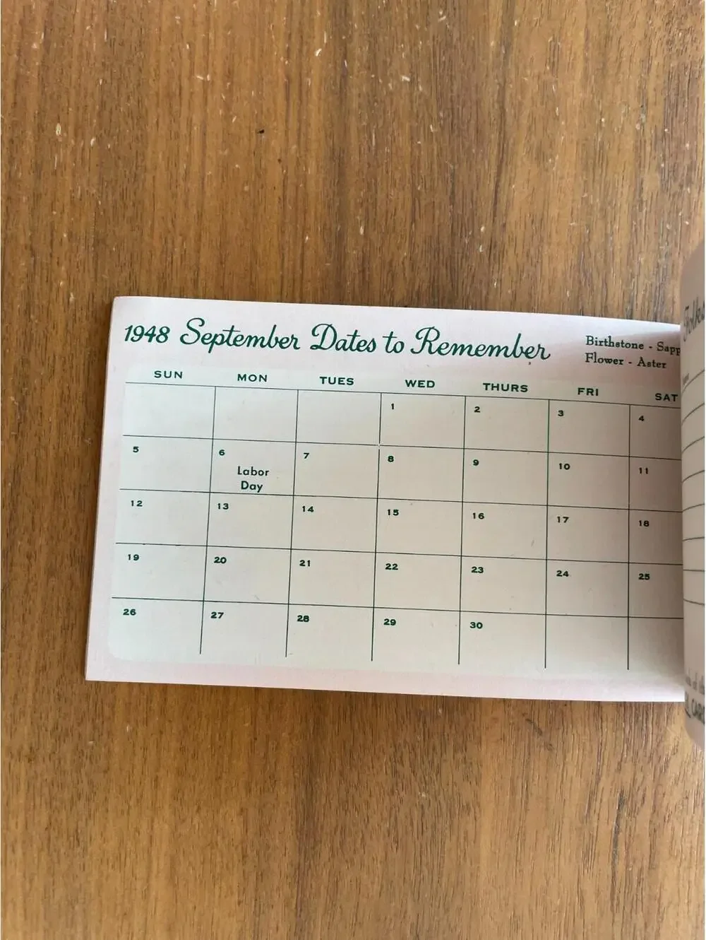 My Date Book Hallmark Vintage Hallmark Date Book 1948 Purse Calendar Unused